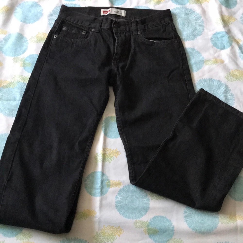 Boys Black 505 Levi’s pants